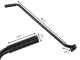 Metal Push Handle for Kids Bike Training, Black