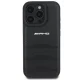 Mercedes-Benz iPhone 16 Pro Max Case AMG Leather Debossed Lines, Black