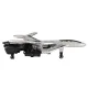 Syma P01 Airplane RC Drone 2.4 GHz with LED Lighting and Stunt Modes, Silver