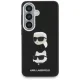 Karl Lagerfeld Saffiano Double Heads Metal Case for Samsung Galaxy S26+, Black