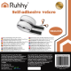 Self-Adhesive Hook and Loop Tape Ruhhy 24237, 5m x 2.5cm, black