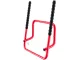 Folding Double Bike Wall Mount with Hooks, Black/Red