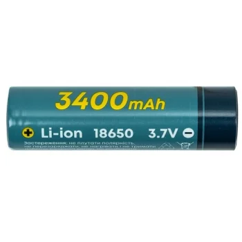 Li-ion Rechargeable Battery 18650, 3.7V, 1C, 3400mAh