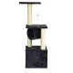 Cat scratching post with house and bed Petsi, grey