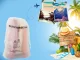 Waterproof Travel Toiletry Bag / Organizer, 24x20 cm, Semi-transparent