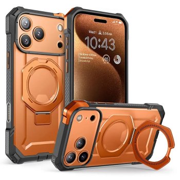 Supcase UB Grip Mag MagSafe Phone Case Cover iPhone 17 Pro Max - Orange-Gray