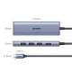 Ugreen CM511 6-in-1 USB-C Hub - HDMI, 3x USB 3.0, SD/TF Card Reader - Gray