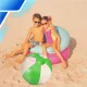Inflatable Beach Ball 53 cm, Transparent Green