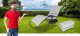 Garden Chaise Lounger Quilted Pillow Folding Chair Cushion, 160cm