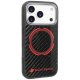 Audi iPhone 17 Pro Case RSQ Carbon Fiber Sport Red Circle MagSafe, Black