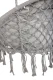 XXL \"Stork\'s Nest\" Swing with Cushion for Garden Terrace or Balcony, Gray