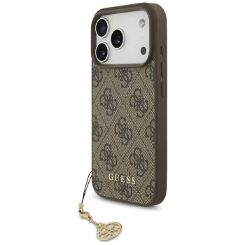 Guess 4G Charms Collection MagSafe Phone Case Cover iPhone 17 Pro - brown