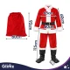 Santa Claus Costume Set Glimz, 13 Pieces, One Size