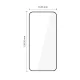 Tech-Protect Glass Fit+ Tempered Glass for Samsung Galaxy A27 5G, 2-Pack, Black