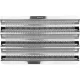 De Buyer 3366.03 INOX Baking Tray for 3 Baguettes, Stainless Steel