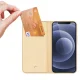 Dux Ducis Skin Pro Wallet Flip Case for iPhone 13 mini, Gold