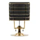 Gabbiano Prato Hairdressing Chair, Black with Gold Base