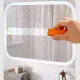 Cleaning eraser for glass and metal, orange