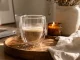Double Wall Insulated Glass Mug for Hot and Cold Drinks 350ml