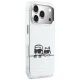 Karl Lagerfeld IML Karl & Choupette Peekaboo Logo MagSafe Case for iPhone 17 Pro Max, White