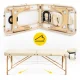 4Fizjo 1010 Folding Wooden Massage Table, 60 cm, Beige