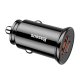 Baseus Circular Car Charger USB Type C / USB 30W PD, Black