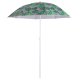 Adjustable Tilting Beach & Garden Umbrella 150 cm, Leaf Print