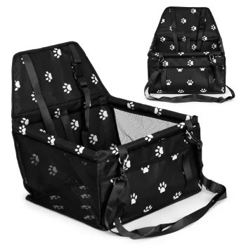 Petsi ME11 Car Seat Pet Carrier for Dogs and Cats, Black
