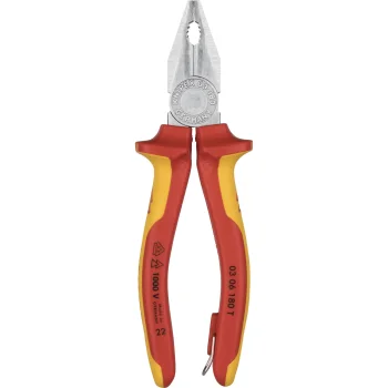 KNIPEX 03 06 180 T Combination Pliers, 180 mm