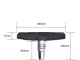 V-Brake Bicycle Brake Pads with Thread, Black