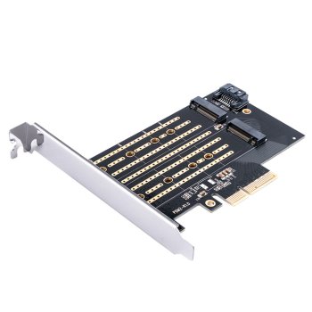 Orico ORICO-PDM2-BP PCI-E 3.0 x4 Expansion Card for M.2 NVMe and SATA Drives, Black