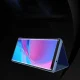 Clear View Case for Samsung Galaxy M53 5G with Stand Function, Black