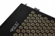 4Fizjo 418 ERGO Acupressure Mat with Pillow, Black/Gold