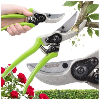 Garden Pruning Shears DIVO 27890 Hand Secateurs for Branches, Green