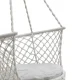 Stork\'s Nest Garden Swing with Backrest and Cushion, Grey, 80 cm, 150 kg