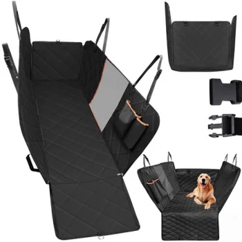 Purlov 5403 Car Seat Cover for Dogs, Black