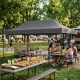 Automatic Pop-Up Gazebo Event Tent 3x6 m MultiGarden, grey