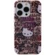 Apple iPhone 15 Pro Max 6.7\'\' Hello Kitty IML Tags Graffiti Cover Case, Pink