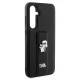 Karl Lagerfeld Samsung Galaxy S23 FE Case Gripstand Saffiano Karl&Choupette, Black