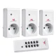 Maclean MCE153 Remote Control Sockets, 3 pcs