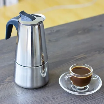 Stainless Steel Moka Pot 600ml (12 Cups)