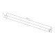 Maclean MC-707 TV Ceiling Mount Arm 50kg 900mm Black