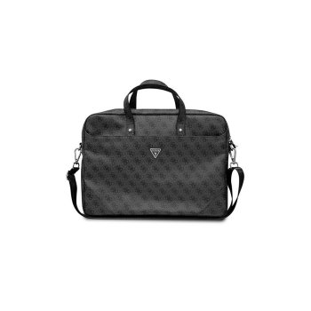 Guess Saffiano 4G Triangle Logo bag for a 16'' laptop - black