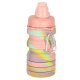 Collapsible Silicone Sports Water Bottle with Handle 500ml, Rainbow