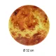 Mars Wall Clock with LED Display 32 cm, Orange