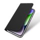 Dux Ducis iPhone 15 Plus Wallet Case Skin Pro, Black