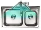 Bathroom/Kitchen Electric Water Heating Tap Faucet with Shower Head and LCD Temperature Display