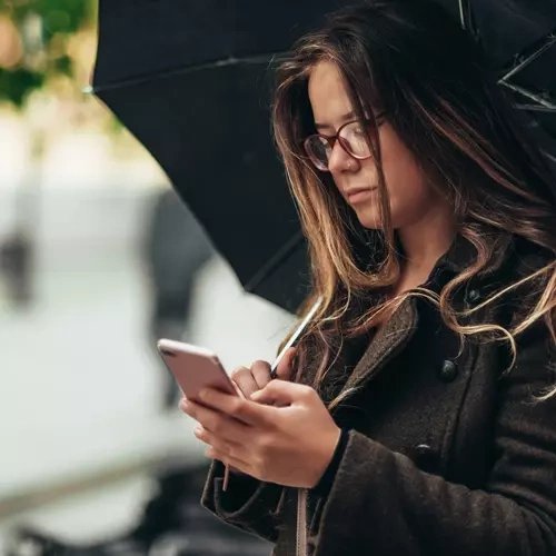 Malatec 19368 Automatic Folding Umbrella with 12 Ribs, Windproof, Black (2)