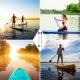 SUP 2in1 Folding Aluminum Kayak and SUP Board Paddle Adjustable 175-220 cm