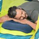 Inflatable Camping Pillow for Travel Bestway 67121, 16.5 x 10 in, navy blue